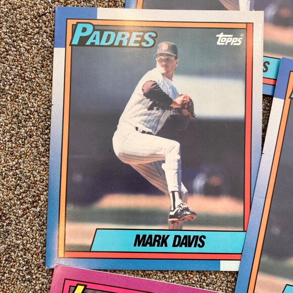 Lot of 17 Vintage Topps Baseball Card Pocket Folders Indians Padres A's Royals - Picture 2 of 9